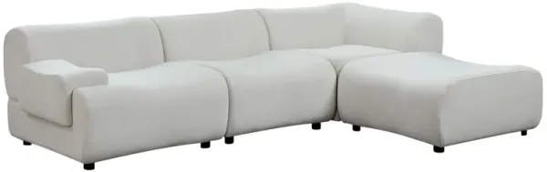 Strong Durable Fabric 4 Seat Sectional Sofa With High Density Sponge