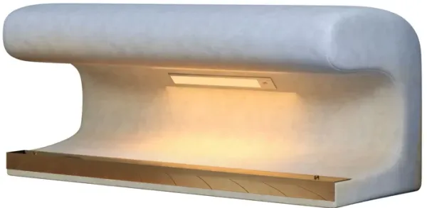 Modern Upholstered Entryway Bench With LED Sensor Light