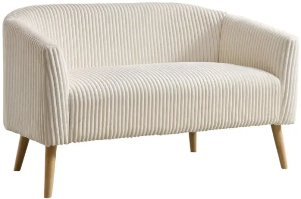 Modern Loveseat Couch Sofa With Corduroy Upholstery, 2 Seat