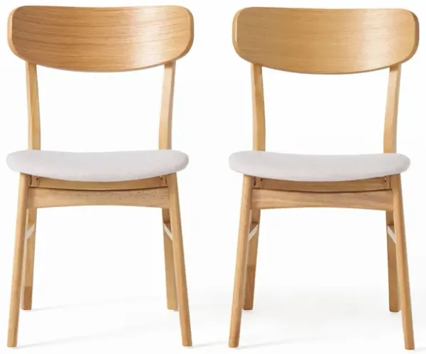 Brilliantine - Dining Chair With Cushion And Wood Frame (Set of 2)