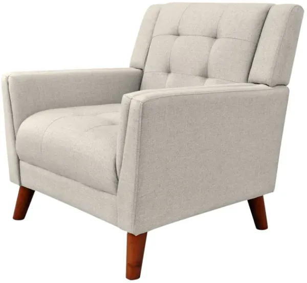 Luminaesque - Fabric Upholstered Armchair With Tufted Back