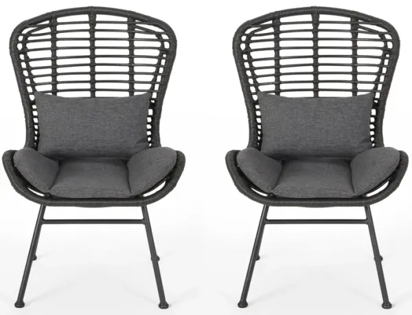 Calypso - Outdoor Chair With Water Resistance Cushion And Iron Frame