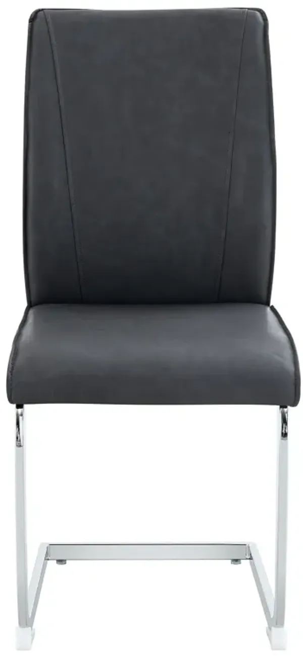 Luxury Simple Arch High Resilience Dining Chair With Arched Leg