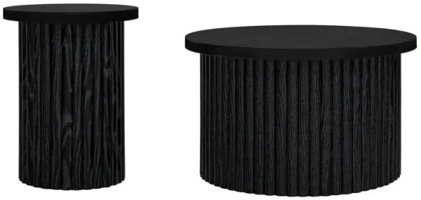 Modern Round Coffee Table And Side Table (Set of 2)