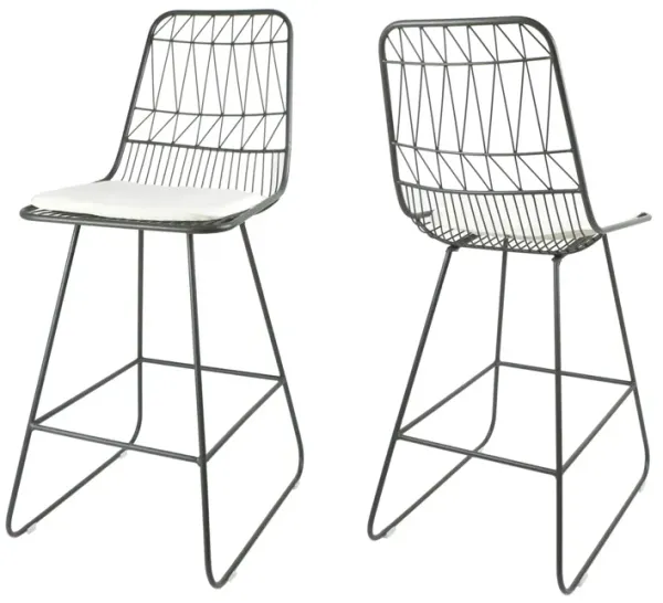 Yearning - Iron Counter Stool With Water Resistant Cushion