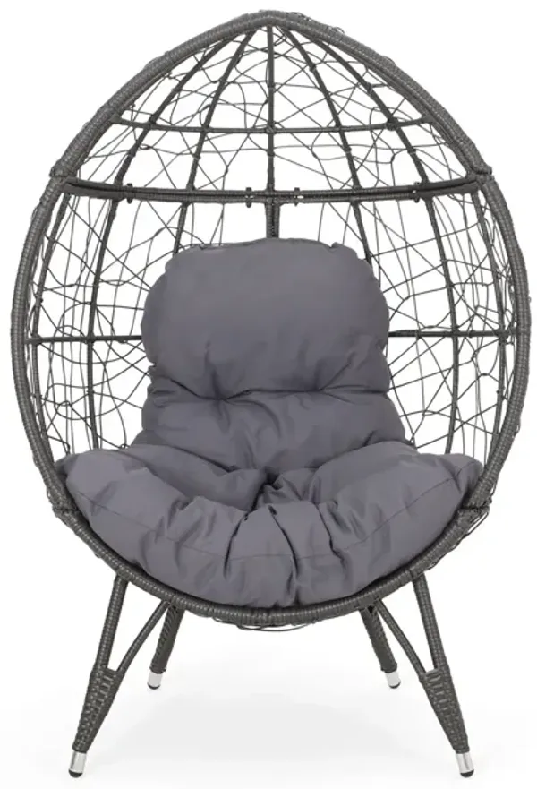 Cosmos - Round Hammered Iron Teardrop Chair