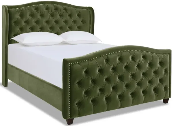 Marcella - Upholstered Shelter Headboard Bed Set