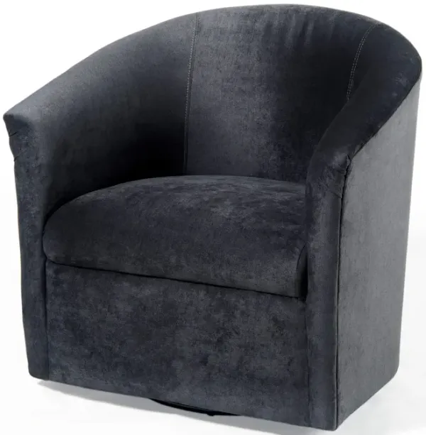 Eden - Swivel Chair With Microfiber Upholstery And Hardwood Frame