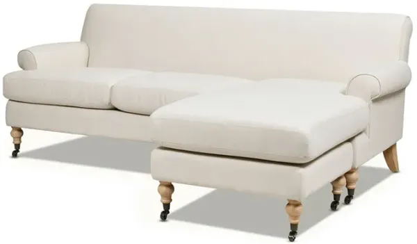 Alana - L-Shape Reversible Sectional Sofa - Light Beige