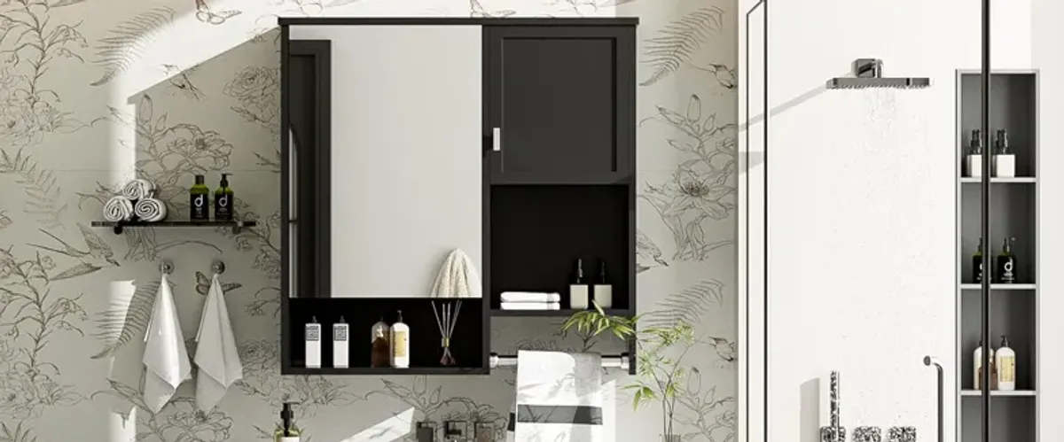 Modern Wall Mounted Bathroom Medicine Cabinet, Bathroom Wall Storage Cabinet With Mirror
