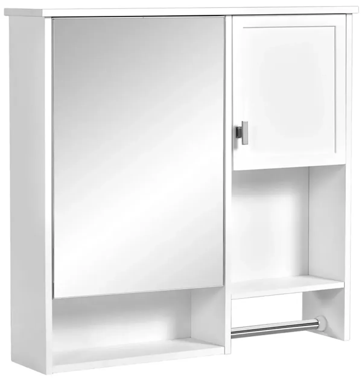 Modern Wall Mounted Bathroom Medicine Cabinet, Bathroom Wall Storage Cabinet With Mirror