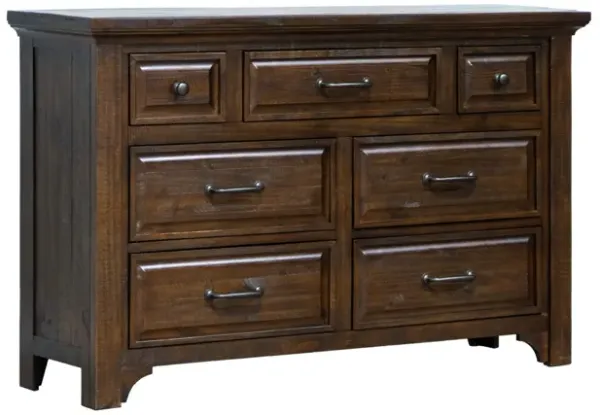 Verna - 7 Drawer Dresser - Brown