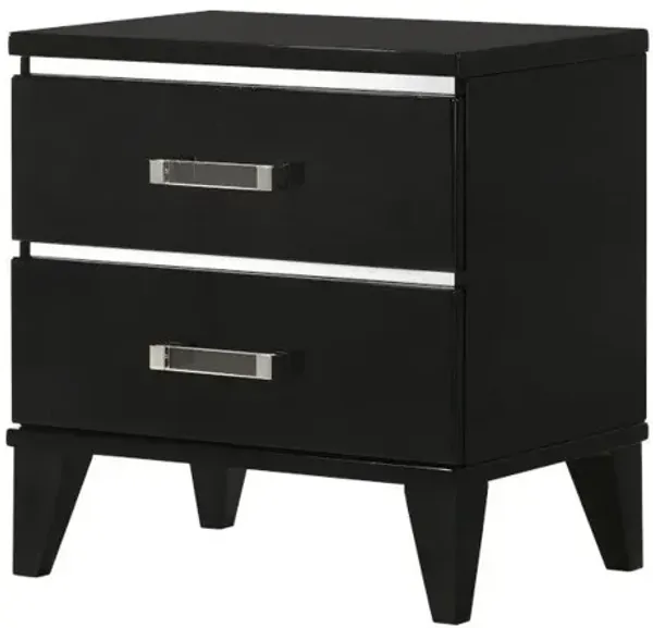 Chelsie - Nightstand - Black