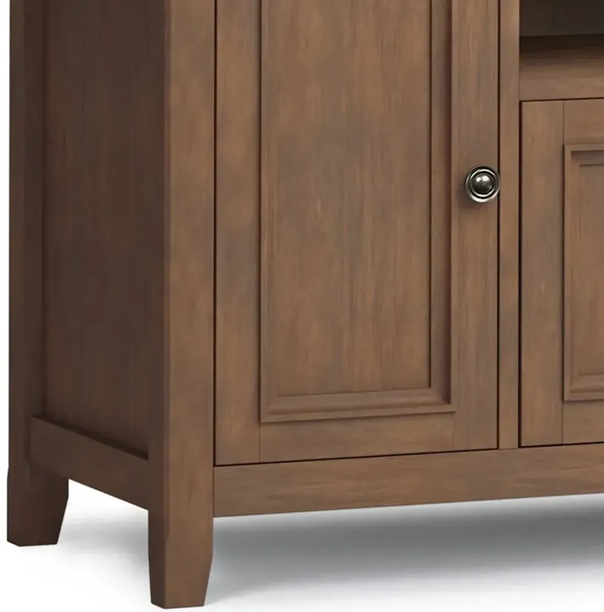 Amherst - Wide TV Media Stand - Rustic Natural Aged Brown