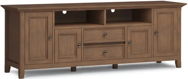 Amherst - Wide TV Media Stand - Rustic Natural Aged Brown