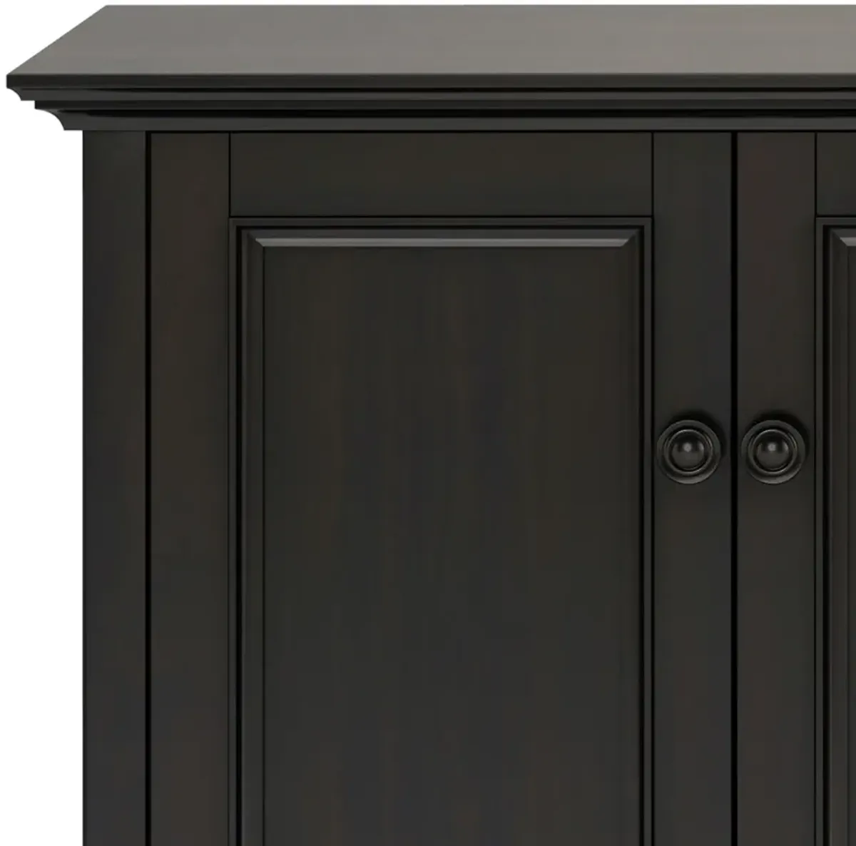 Amherst - Wide 4 Door Storage Cabinet - Hickory Brown