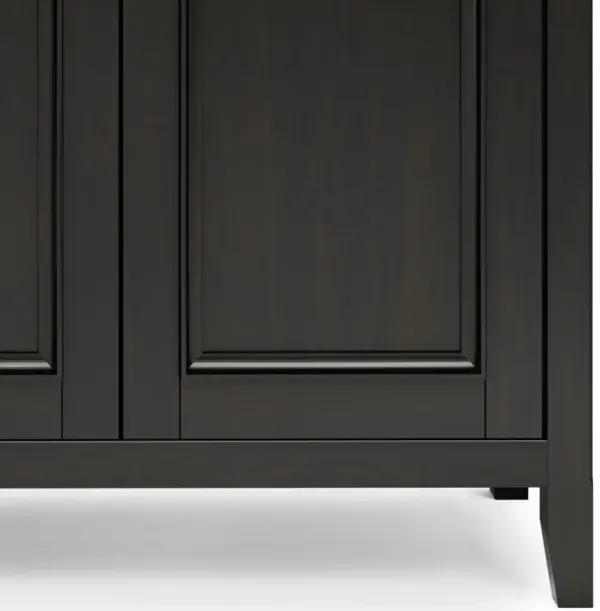 Amherst - Wide 4 Door Storage Cabinet - Hickory Brown