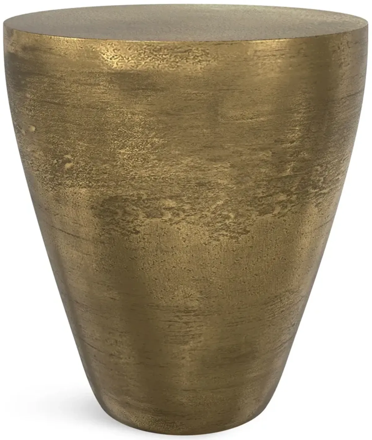 Cavan - Cast Aluminum Side Table - Antique Brass