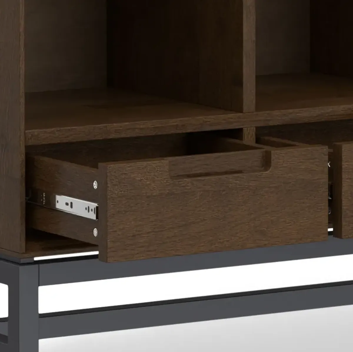 Banting - 9 Cube Bookcase With Drawers - Walnut Brown