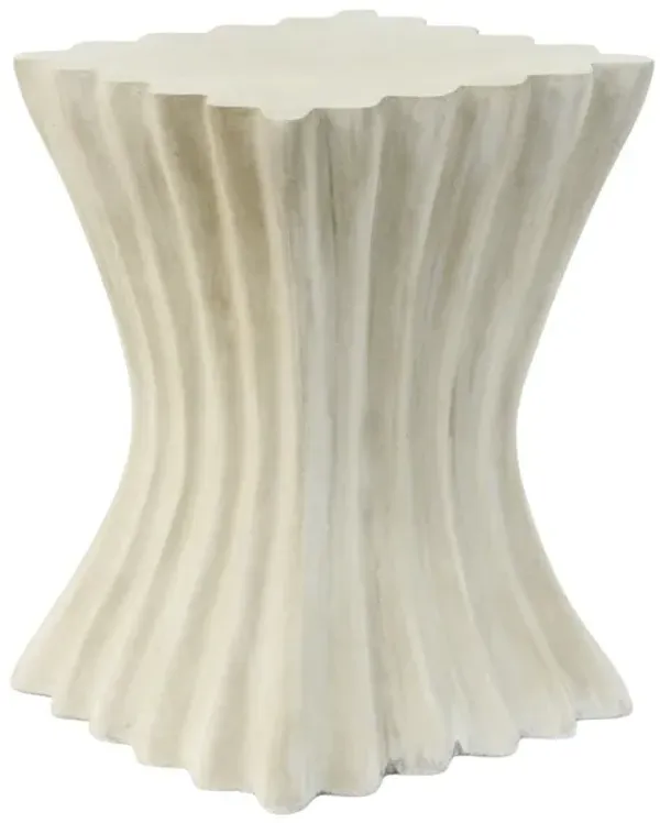 Mgo Archaistic Wavy Side Table - Antique Sandstone