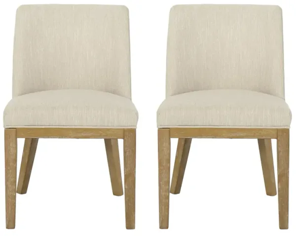 Modern Dining Chair With Durable Fabric Upholstery And Sturdy Wooden Frame (Set of 2)