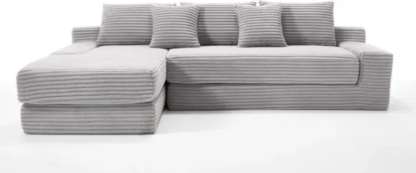 Modern L - Shaped Sectional Couch With Memory Foam