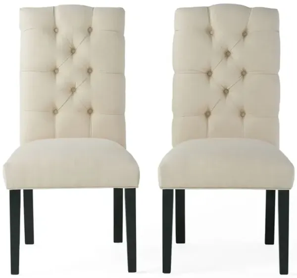 Harding - Tufted Dining Chair (Set of 2) - Natural