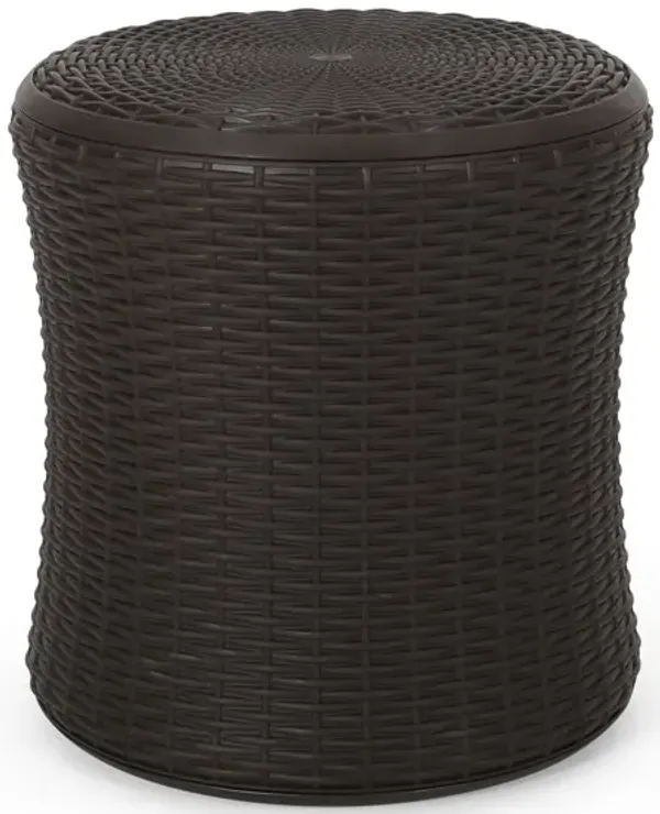 Olivo - Patio Table Outdoor Side Table - Dark Brown