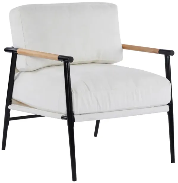 Modern Accent Chair With Plush Cushions, Cozy Seating