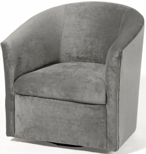 Eden - Swivel Chair With Microfiber Upholstery And Hardwood Frame