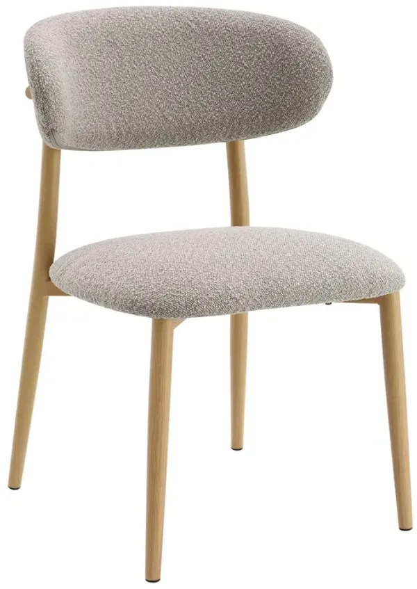 Kacey - Boucle Side Chair (Set of 2) - Gray