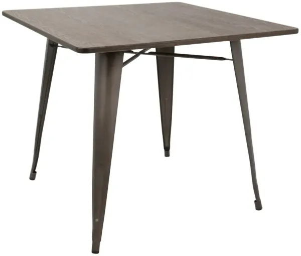 Oregon - Industrial / Farmhouse Dining Table - Espresso