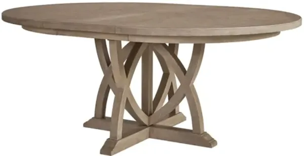 Round Dining Extendable Dining Table - Sand