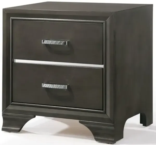 Carine II - Nightstand - Gray