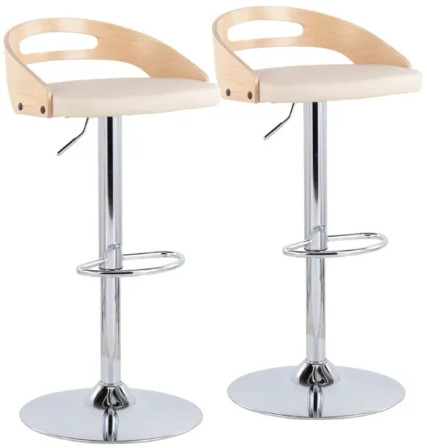 Cassis - Mid Century Modern Adjustable Barstool With Swivel