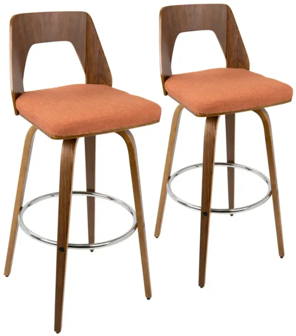 Trilogy - Mid Century Modern Barstool (Set of 2)