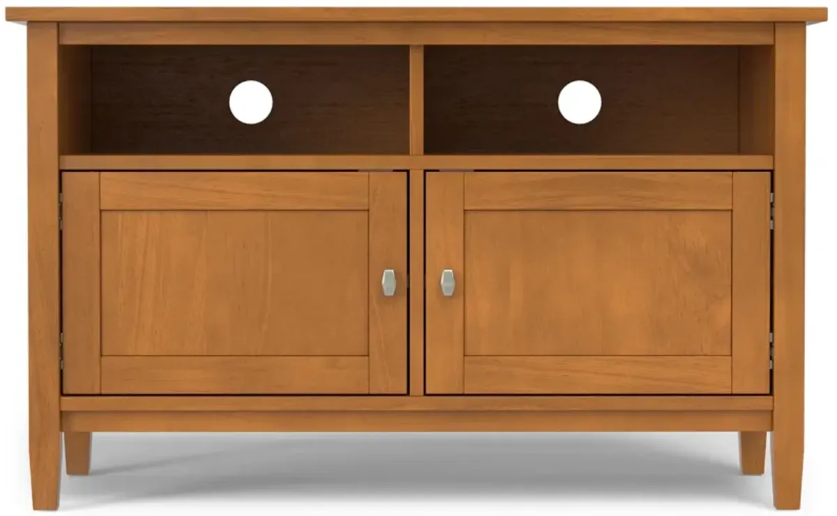 Warm Shaker - TV Media Stand Handcrafted - Brown