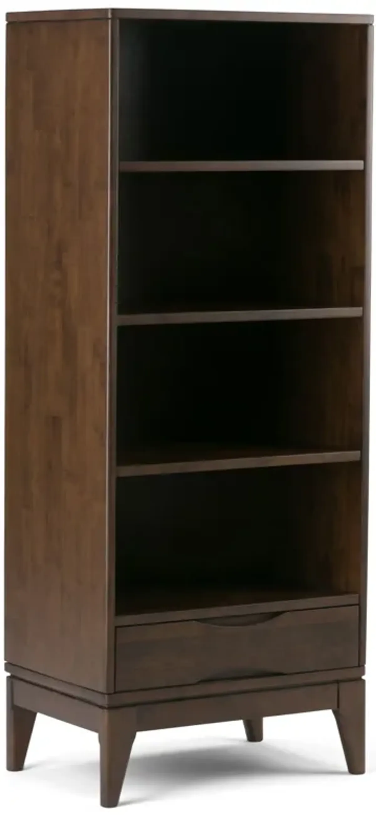Harper - Bookcase With Storage - Walnut Brown