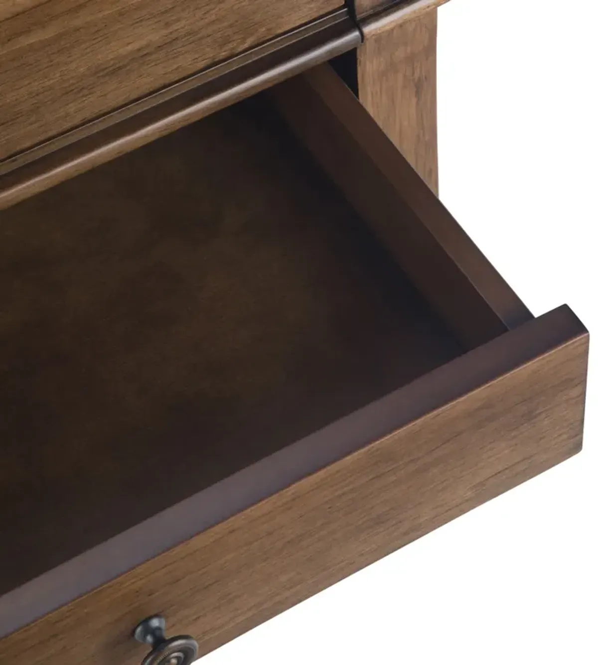 Carlton - Bedside Table - Rustic Natural Aged Brown