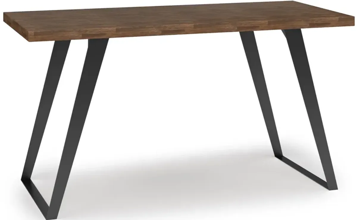 Lowry - Flat Top Desk - Rustic Natural Aged Brown