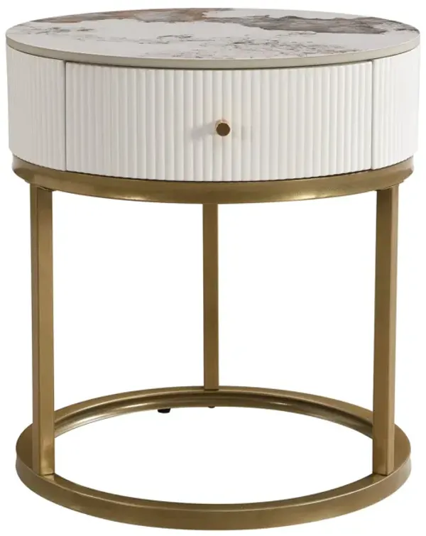 Modern Round Table With Drawers