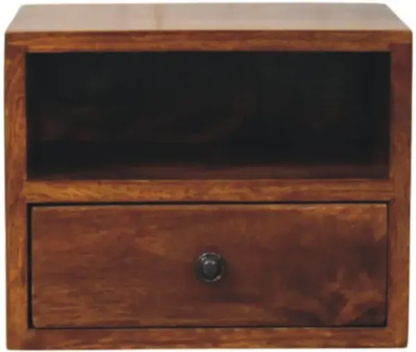 Solis - 1 Drawer Wall Mounted Nightstand