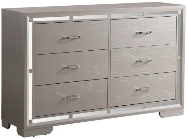Alana - Dresser - Silver Champagne