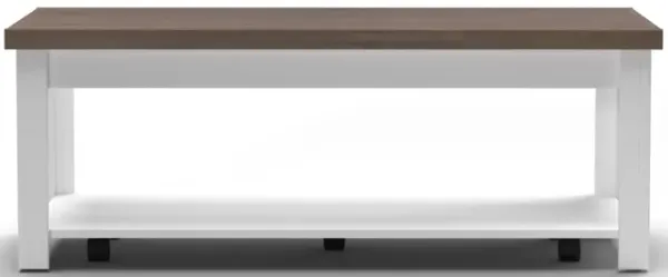 Hampton - Hampton - Coffee Table - Jasmine Whitewash / Barnwood