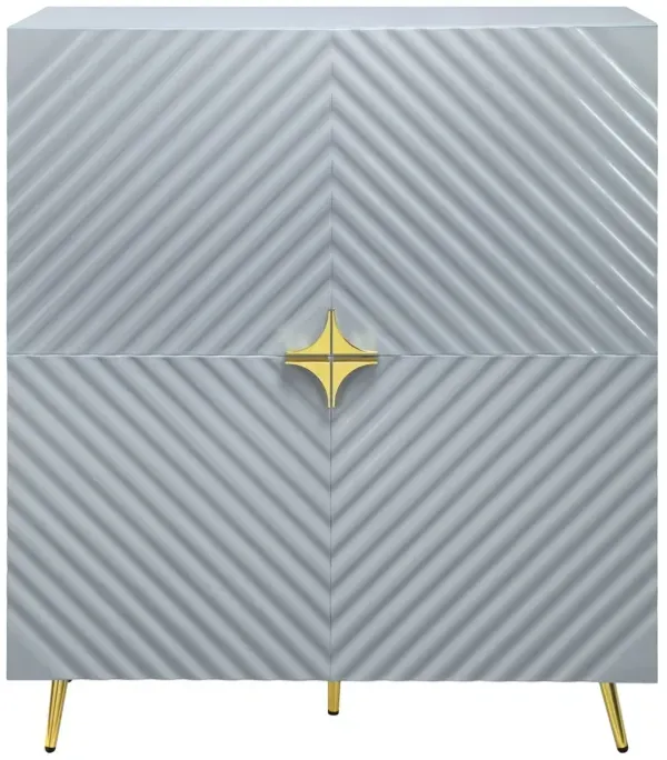 Gaines - High Gloss Accent Cabinet