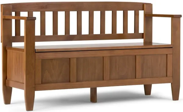 Brooklyn - Entryway Storage Bench - Medium Saddle Brown