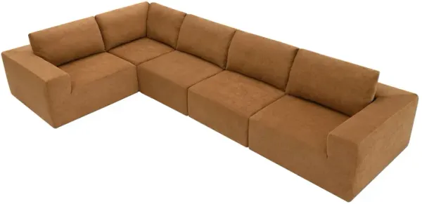 Modular Sectional With Wide Seat Free Combination L Shaped Couch Set Cloud Upholstered Minimalist Boneless Sofa
