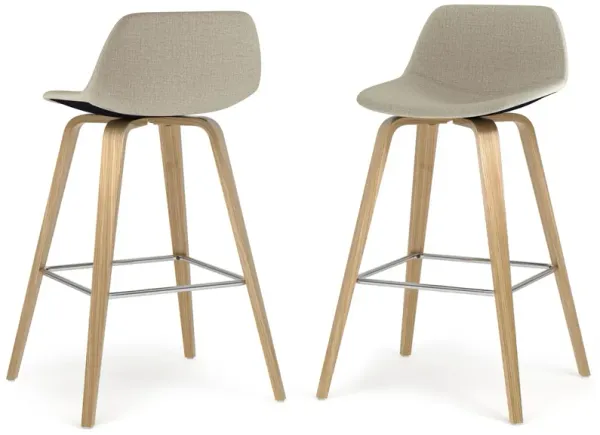 Randolph Bentwood - Upholstered Counter / Bar Height Stool (Set of 2)