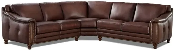 Belfast - Sectional Leather - Brown