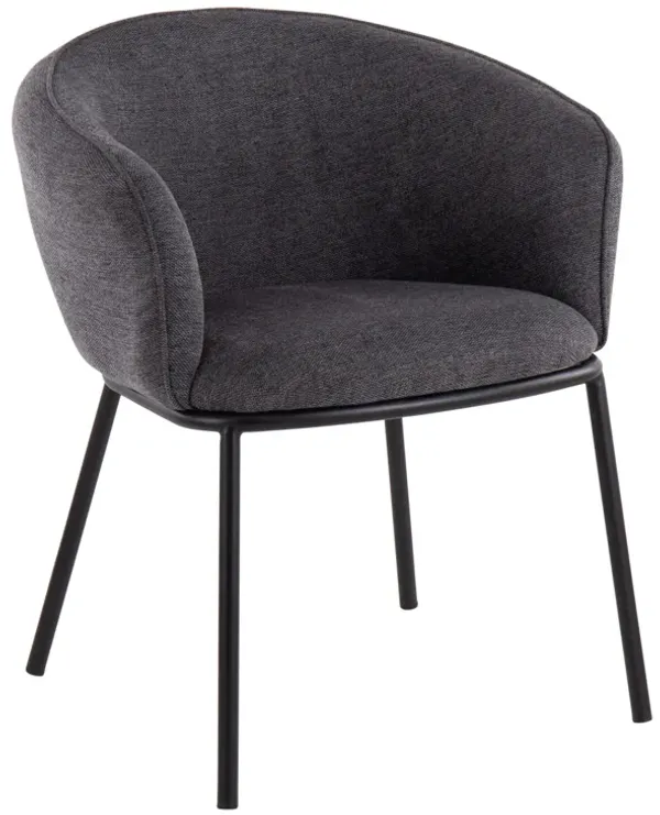Ashland - Contemporary Chair - Black / Charcoal
